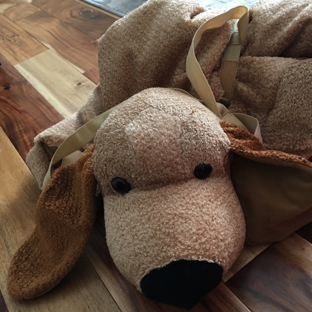 Puppy dog sleeping bag